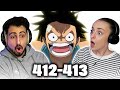 LUFFY S HAKI REVEALED ONE PIECE Episodes 412 413 REACTION