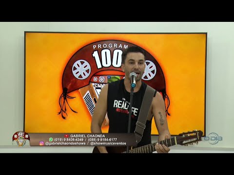 O baiano Gabriel Chaonda toca forró e canta seu repertório de axé no Programa 100% Forró 18 03 2023