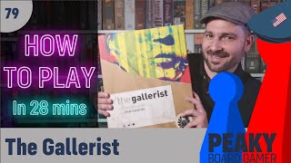 How to play the Gallerist board game - Full teach - Peaky Boardgamer