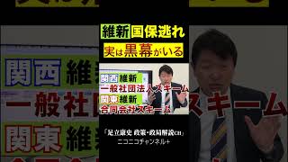 ニコニコ「足立康史政策・政局徹底解説ch」 #国民民主党 #足立康史 #国保逃れ #維新  #Shorts