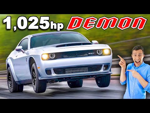 Nuevo Dodge Demon de 1,025 hp: ¡acelera de 0 a 100km/h en 1.66 segundos!