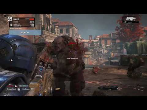 CHAINSAWD A POUNCER IN MID AIR | Gears of War 4