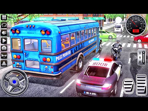 Mobile Police Bus Drive City 3D - Prison Transport Driving Simulator - Best Android GamePlay