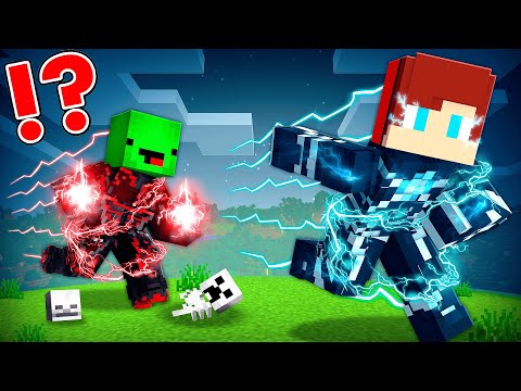 FUTURE FLASH Speedrunner vs SAVITAR Hunter in Minecraft - Maizen JJ and Mikey