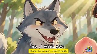 The cunning big gray wolf