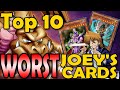 Joey Wheeler's Top 10 WORST Cards (That He Used In The Anime)