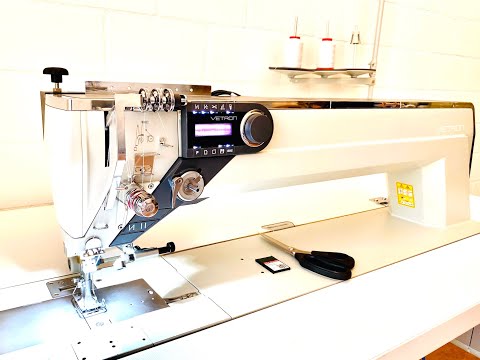Vetron 5130-Zweinadel Doppelsteppstich-Langarm-Flachbettmaschine mit 3 fach Transport, mit Puller