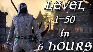 GRINDING LEVEL 1-50 IN 6 HOURS ON ESO! (Elder Scrolls Online Tips for PC, PS4, and XB1)