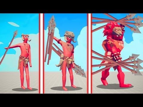 EVOLUTION OF ULTIMATE SPEAR THROW | TABS - Totally Accurate Battle Simulator
