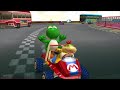 Mario Kart Double Dash 150cc Flower Cup Yoshi Bowser Jr