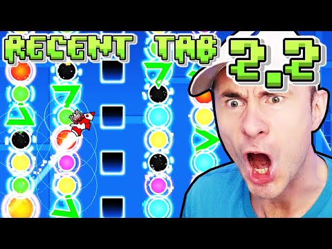 THE CRAZIEST 2.2 RECENT TAB RUN SO FAR [Geometry Dash 100 Life Challenge]