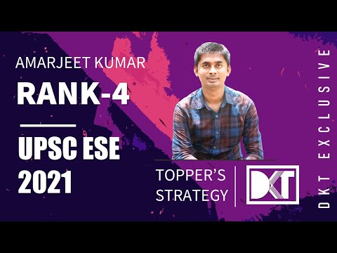 Rank 4 ESE 2021 | Amarjeet Kumar's Strategy For Cracking  ESE in Electronics & Telecommunications