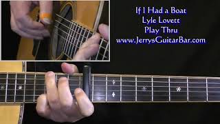 Lyle Lovett If I Had A Boat | Full Performance Play Thru on Guitar