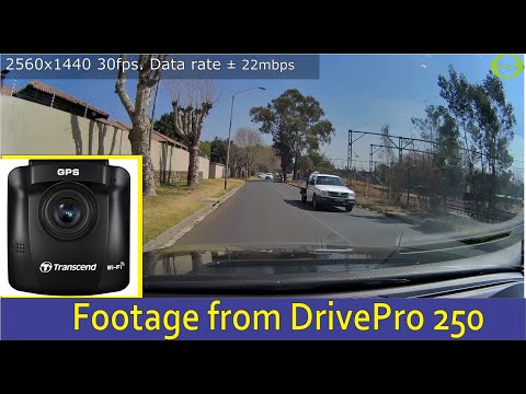 Footage from Transcend DrivePro 250 Dash camera - 2023 model - 2560x1440 30fps and 60fps + others