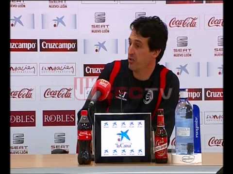 Rueda de prensa de Emery previa al Getafe. Sevilla FC