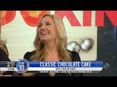 Rhian bakes a healthy classic chocolate cake on Studio 10