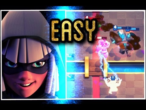 - 12 WINS DECK - Golem Lightning Bandit Smooth Run! | Clash Royale