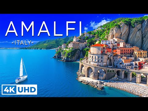 AMALFI Coast 4K - Drone Nature Film - Peaceful Piano Music - Scenic Relaxation