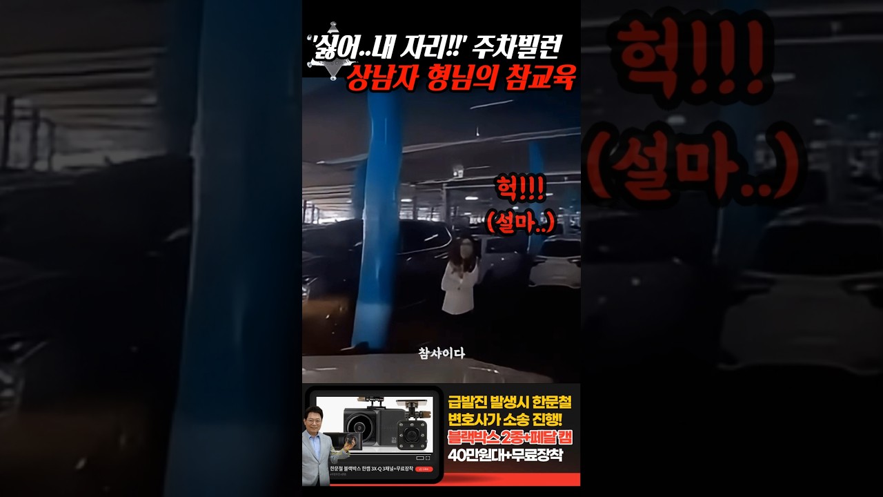 '싫어! 내 자리야!!' 주차빌런을 참교육 시킨 상남자 형님은..
