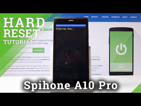 Spiphone A10 Pro Hard Reset by Factory Mode / Remove Password