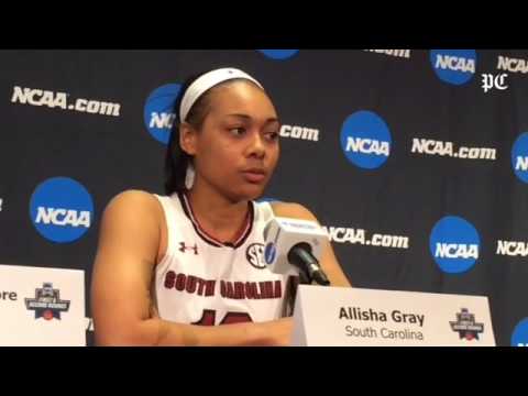 Gamecocks guard Allisha Gray on how USC takes control against "hyped" opponents