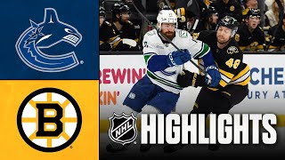 [검증마트]12월21일 보스턴 밴쿠버 NHL 하이라이트