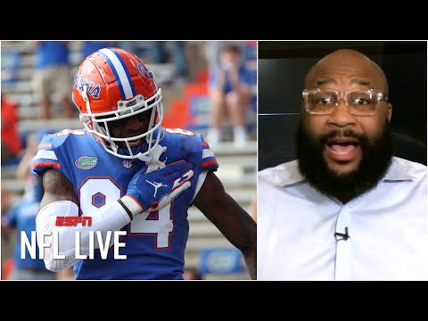 在2021年NFL選秀中，凱爾-皮茨會比任何一個外接手先被選中嗎？| NFL Live (Could Kyle Pitts be drafted before ANY wide receiver in the 2021 NFL Draft? | NFL Live)