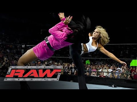 Trish Stratus RETURNS to help Ashley: Raw, Sept 12, 2005