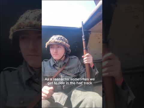 Mitfahren in einem Halbkettenfahrzeug bei einer Nachstellung des 2. Weltkriegs #Geschichte #fypシ ...