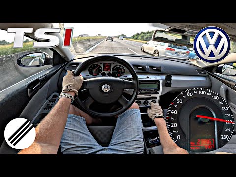 2008 VW PASSAT 1.4 TSI B6 TOP SPEED DRIVE ON GERMAN AUTOBAHN 🏎