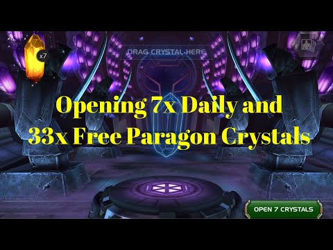 Opening 7x Daily and 33x Free Paragon Crystals…MCOC
