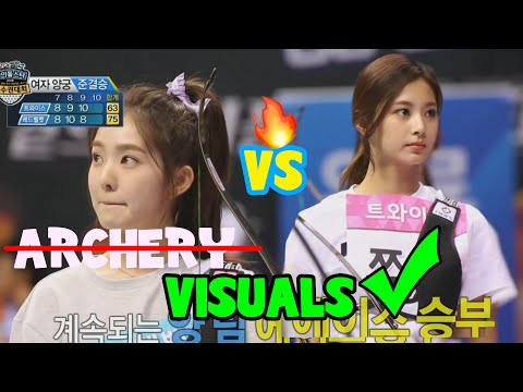 Is this an archery or a visuals battle? 😨 | TZUYU & IRENE's immense visuals