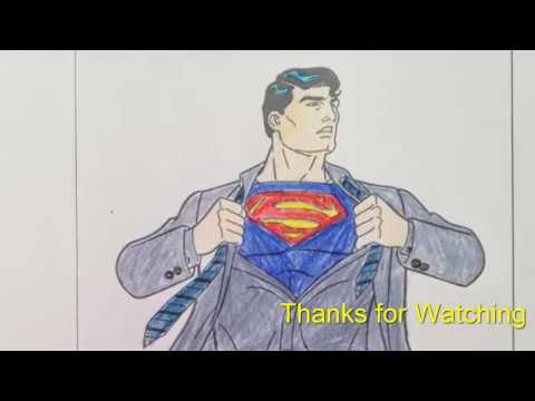 Superman Coloring pages Superheroes - Coloring Pages for Kids - Cartoon HD ✔