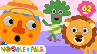 The Animal Alphabet & Hide and Seek Around The House + More | Fun Kids Songs! | Noodle & Pals