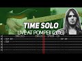 Pink Floyd - Time Solo Live at Pompeii (Guitar lesson with TAB)