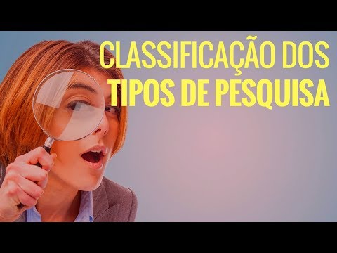 Tipos de Pesquisa [Catálogo dos tipos de metodologia científica para TCC]