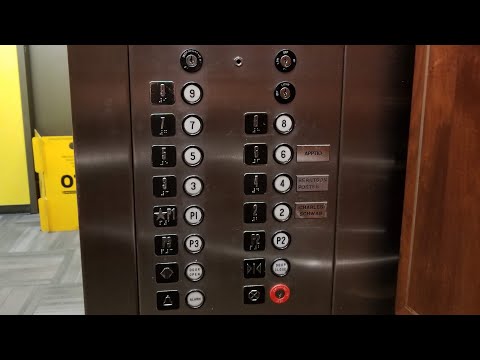 Enhanced: BEFORE: 1987 Dover Traflomatic IV Traction Elevator A @ Plaza East, Bellevue WA