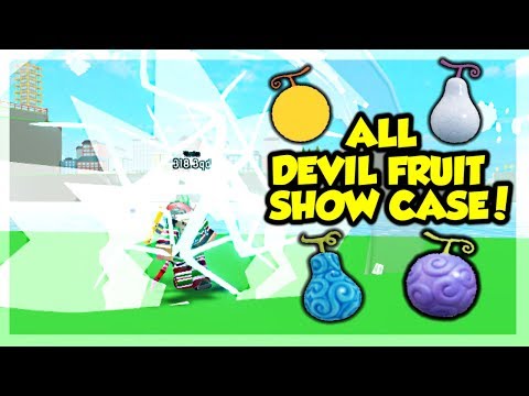 SHOWCASING ALL DEVIL FRUITS AND EASY LOCATIONS TO GET THEM IN ANIME FIGHTING SIMULATOR! (ROBLOX)