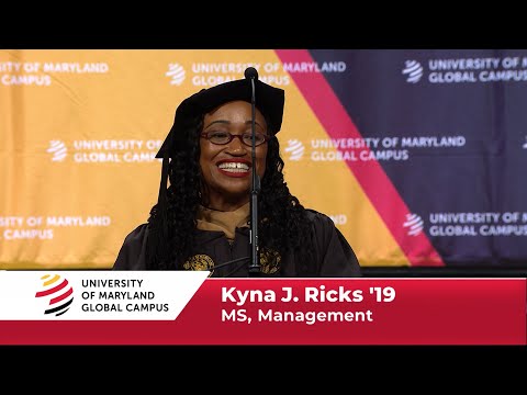 UMGC Commencement Student Speaker: Kyna J’na Ricks ‘19 - Sat. Morning, Dec. 14, 2019