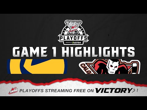 Saskatoon Blades at Calgary Hitmen – Game 1 | 2025 WHL Playoffs Highlights
