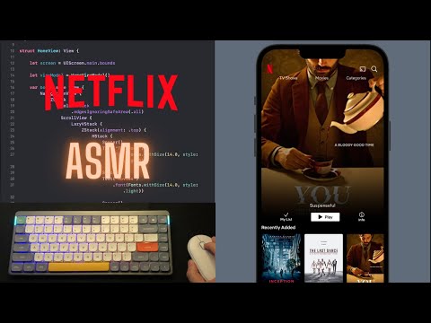 ASMR Programming - Coding Netflix Homepage iOS - No Talking