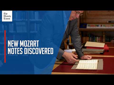 Encuentran manuscrito original de Mozart
