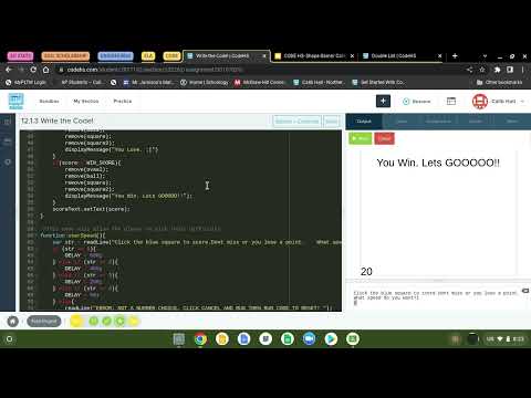 Codehs Project Coding Presentation