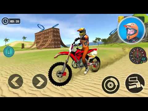 Extreme Motocross Beach Bike Stunt Driving - Motorbike Racing Best Bike Game Android Gameplay