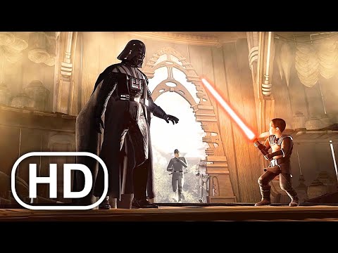 STAR WARS Darth Vader Adopts Jedi Child Scene Cinematic 4K ULTRA HD - Force Unleashed Series