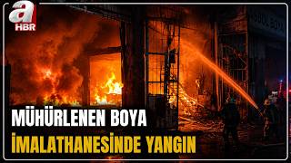 Bursa'da Belediye Tarafından Mühürlenen Boya İmalathanesinde Yangın! |