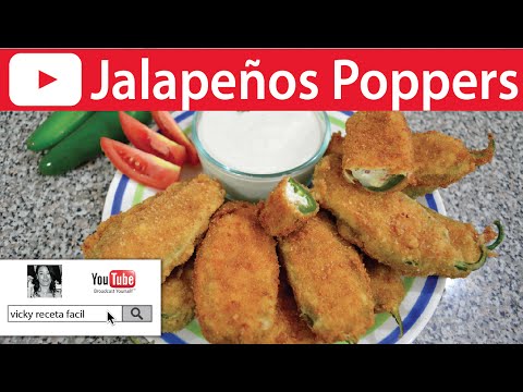 JALAPEÑOS POPPERS | Botanas | Vicky Receta Facil Video