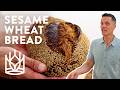 Sesame Honey Whole Wheat Sourdough Bread