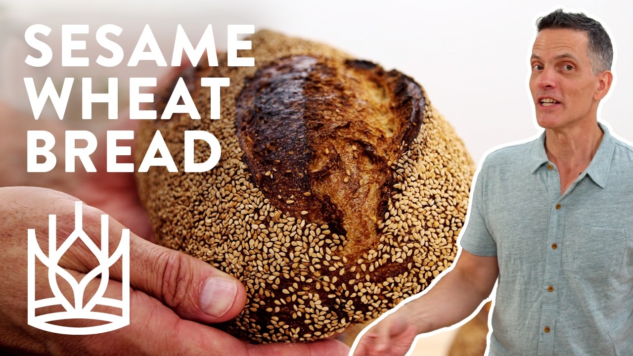 Sesame Honey Whole Wheat Sourdough Bread