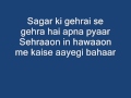 Woh lamhe Zeher Karaoke 